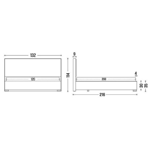 cumpără Pat my-STYLE my-Mila 120x200 (P50D12M03) în Chișinău 