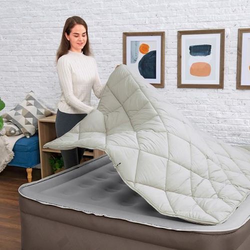 cumpără Saltea gonflabilă Bestway 69145BW Saltea cu pompa electrică 220V încorporată, 203x152x51cm în Chișinău 