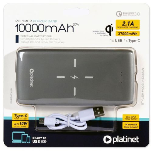 купить Аккумулятор внешний USB (Powerbank) Platinet PMPB10QIBP (44998) в Кишинёве 