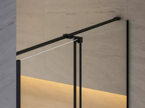 купить Перегородка для душевой кабины Ravak Shower door Roll 100x195 Black transparent RODP2-100 (X08VA0300Z1) в Кишинёве 