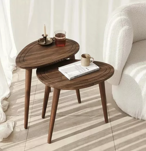 cumpără Măsuţă cafea Trendy Dulce-Nuc (2 bucăți) în Chișinău 