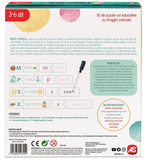 cumpără Puzzle As Kids 1024-50355 Agerino Invat Literele în Chișinău 