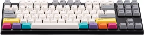 купить Клавиатура Varmilo VEM87 CMYK 87Key, EC V2 Rose, EN/UKR, White Led, Black в Кишинёве 