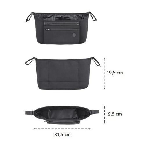 cumpără Accesorii pentru cărucior Petite&Mars 847900 Organizator pentru carucior Pocket Zip Black în Chișinău 