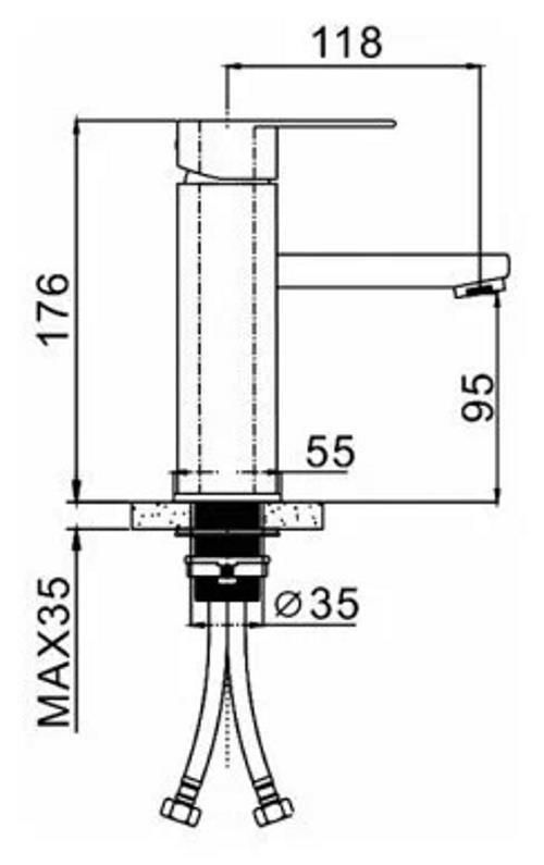 cumpără Baterie lavoar Frap F 10805 (lavoar) INOX în Chișinău 