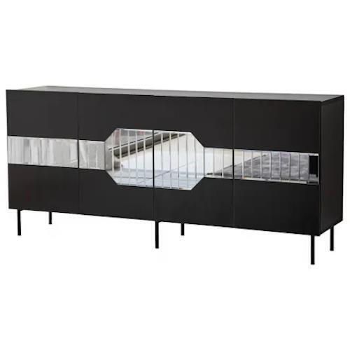 купить Комод Trendy Milano, Negru, Fume (GTR001214) в Кишинёве 