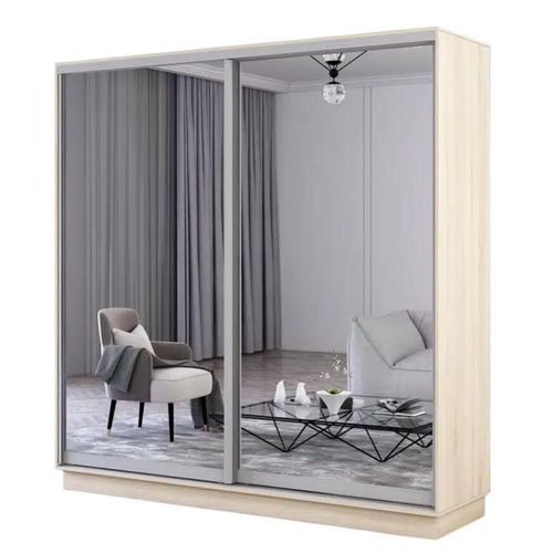 купить Шкаф Mobildor-Lux Fox uși glisante din oglinzi (210x60x210H cm) Sonoma в Кишинёве 