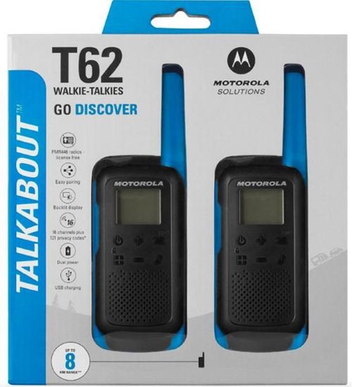 cumpără Stație radio Motorola Talkabout T62 Blue CHGR UK + Adapter EU black (B6P00811LDRMAW+USU) în Chișinău 