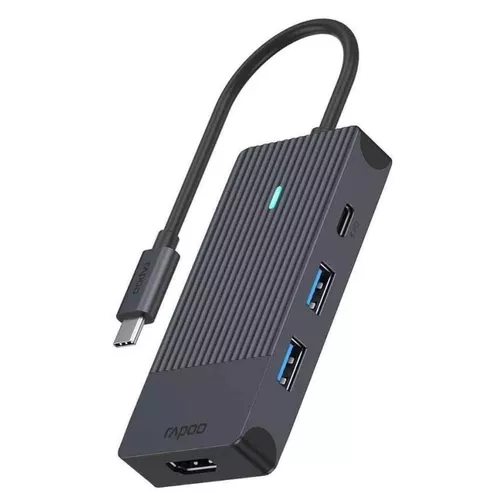 cumpără Adaptor de rețea USB Rapoo 217688 UCM-2001 USB-C Adapter 4-in-1 în Chișinău 
