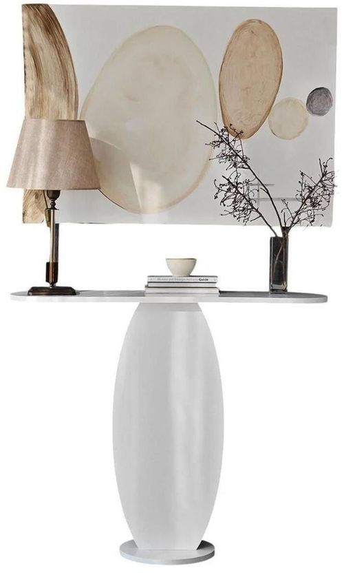 купить Стол Trendy Ellittica, Alb, 100x81x30cm (GTR005836) в Кишинёве 