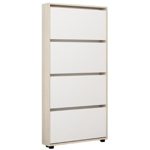 купить Полка для обуви Mobildor-Lux Leo Slim 50x16x164H cm Sonoma/White в Кишинёве 