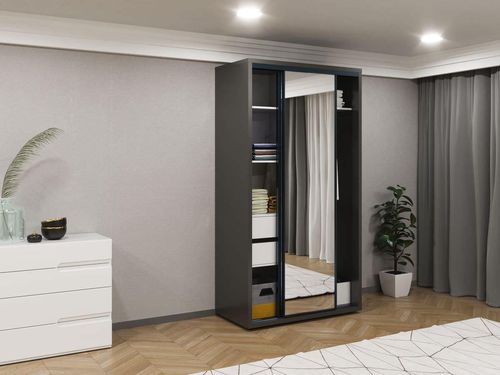 купить Шкаф Bayro Parma 1200x2250x600 антрацит, купе в Кишинёве 