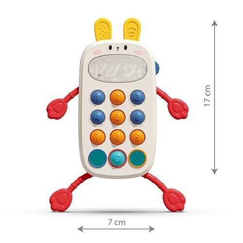 купить Игрушка-прорезыватель BabyOno 1580 Jucarie senzoriala Iepure в Кишинёве 