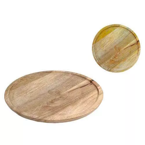 cumpără Tavă de bucătărie Excellent Houseware 24618 Tava de servire D28 cm, lemn de mango în Chișinău 