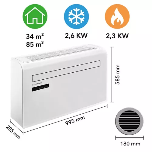 купить Кондиционер мобильный Trotec PAC-W 2650 SH в Кишинёве 