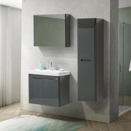 купить Зеркало для ванной Martat Rio 70cm (athracite) (11950) в Кишинёве 