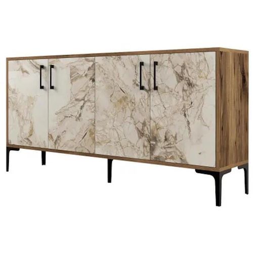 cumpără Casetieră Trendy Kiev 160, Nuc, Marmura Alba 160x78x35cm în Chișinău 