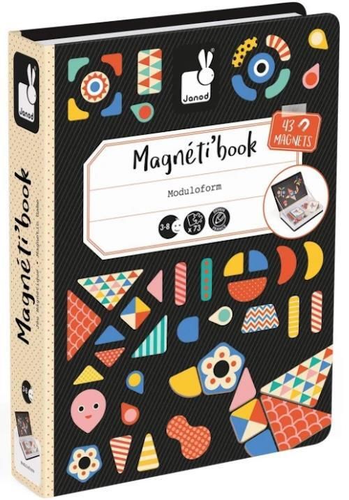 купить Настольная игра Janod J02720 Magnetic book Shapes 43pcs в Кишинёве 