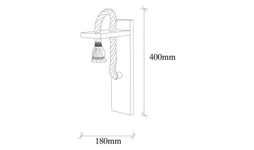 cumpără Candelabru de perete Trendy Erebos-118-A, 18x40x11cm în Chișinău 