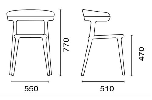 купить Стул Papatya Luna - Синий / Серый в Кишинёве 