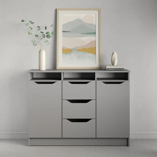 купить Комод MebelStar 1200 LILU 121x40x89 Grey (MBS-1335) в Кишинёве 