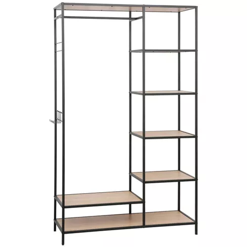 купить Офисный стеллаж Deco Regan 103x43x173H Oak/Black в Кишинёве 