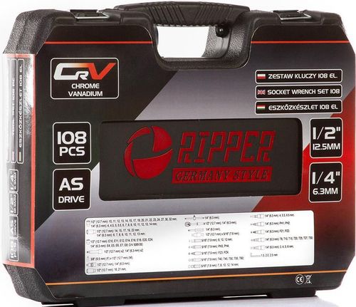 cumpără Set de unelte de mână MAR-POL Set chei CrV-108 piese MAR-POL M58220R în Chișinău 