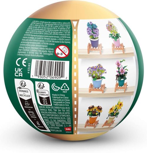 купить Конструктор ZURU 83183 Garden Pot Plants, Series 1 в Кишинёве 