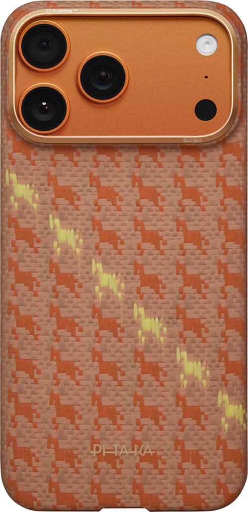 купить Чехол для смартфона Pitaka Iphone 17 Pro Happines Rides Edge (Amber) (HR1701P) в Кишинёве 