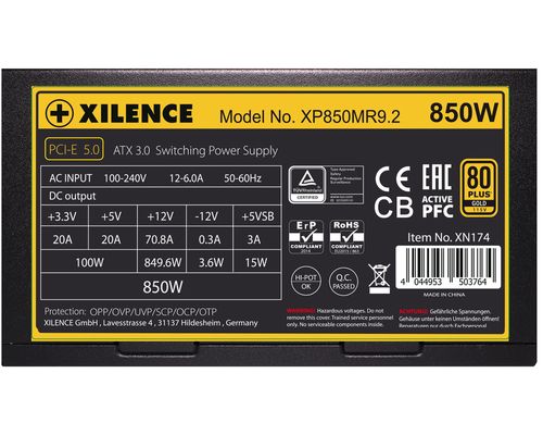купить Блок питания для ПК Xilence XP850MR9.2 (XN174), 850W, Performance X Series в Кишинёве 