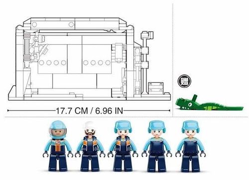 купить Конструктор Sluban B0765 CONSTRUCTOR RACING TEAM - F1 Maintenance Station в Кишинёве 