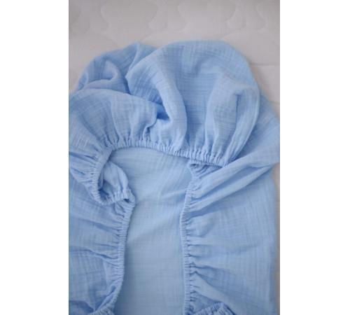 cumpără Lenjerie de pat pentru copii Veres 142.1.02 Простынь 120x60 (Муслин бголубой) în Chișinău 