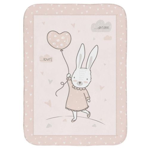 купить Комплект подушек и одеял Kikka Boo 31103020133 Plapuma super moale Rabbits in Love, 80x110 cm в Кишинёве 