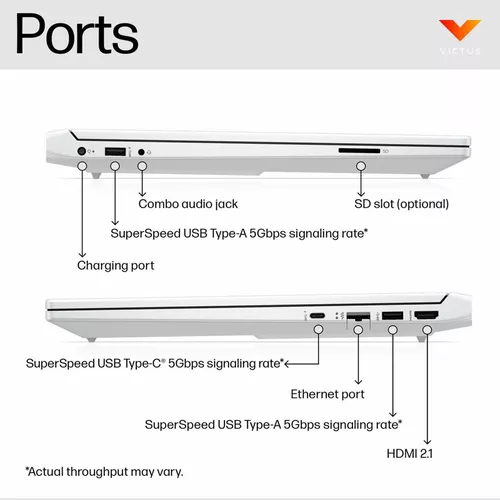 купить Ноутбук HP Victus 15 Ceramic White (15-fb2004ci) (B08XJEA#UUQ) в Кишинёве 