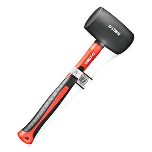 cumpără Ciocan Stark 520400450 Ciocan cauciuc cu maner din fiber 450g, Alb în Chișinău 