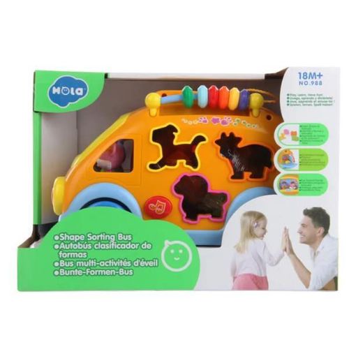 купить Игрушка Hola Toys H-988 Sortator "Autobuzul vesel" в Кишинёве 