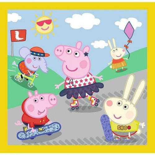 купить Головоломка Trefl 34849 Puzzles 3in1 Peppa-s happy day в Кишинёве 