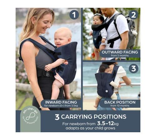 cumpără Marsupiu pentru copii Dreambaby G2477 On-The-Move Navy, рюкзак-переноска în Chișinău 