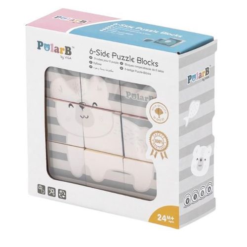 cumpără Puzzle PolarB 44024 Puzzle-cuburi Animăluțe în Chișinău 