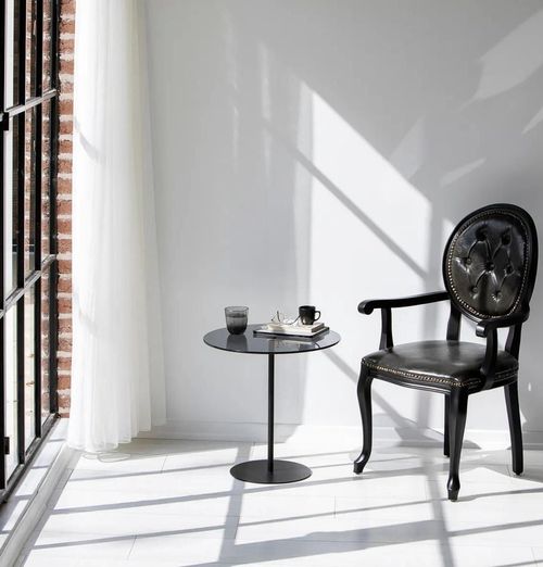 купить Журнальный столик Trendy Chill-Out, черный, темно-серый 50x50x50 см в Кишинёве 