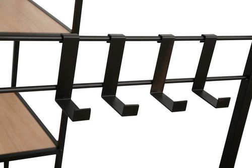 купить Офисный стеллаж Deco Regan 103x43x173H Oak/Black в Кишинёве 