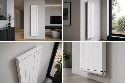 cumpără Radiator Carisa BUTERFLY 1800x316 9016 TEX White (4 elem) dt30=370w alum în Chișinău 