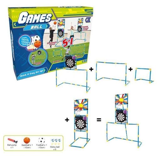 cumpără Complex de joacă pentru copii miscellaneous Set sportiv 5in1 Minge si jocuri J1300 în Chișinău 