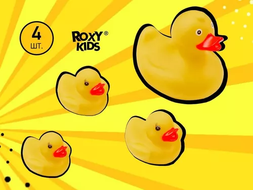 купить Игрушка для купания Roxy Kids RRT-811 Уточки, 4шт в Кишинёве 