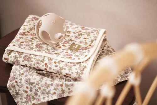 купить Детское постельное белье Jollein 521-511-67045 Paturica Jersey Retro Flowers, 75x100cm в Кишинёве 