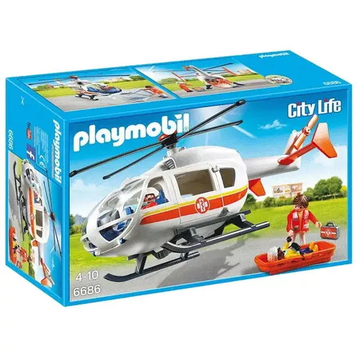 cumpără Set de construcție Playmobil PM6686 Emergency Medical Helicopter în Chișinău 