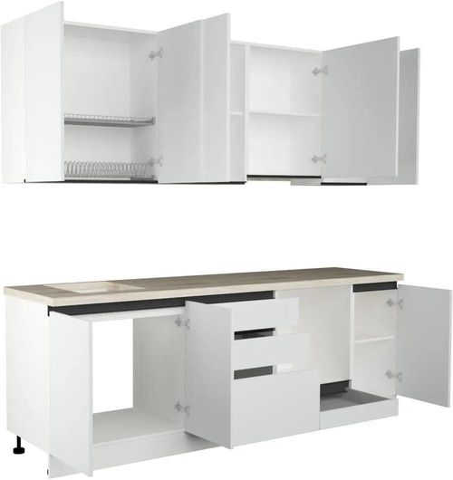 купить Мебель для кухни ArtFlame GOLA White (2.4 m.l.) в Кишинёве 