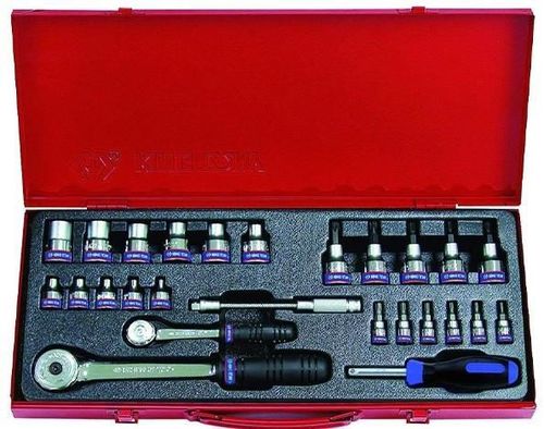 cumpără Set de unelte de mână King Tony 7126PR набор 1/4" и 1/2" торцевых головок Е, насадок бит TORX, принадл., 26 пр. în Chișinău 