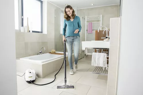 cumpără Aparat de curățat cu aburi Karcher SC 3 EasyFix White (1.513-650.0)+Lavete de unică folosință (5 buc) în Chișinău 