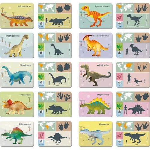 купить Набор для творчества As Kids 1029-64082 Magneti Educationali Dinozauri, 1445D в Кишинёве 